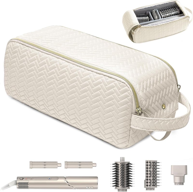 ELCUPA Large Hair Tools Travel Bag Compatible with Shark FlexStyle, Revlon & Dyson | Hair Dryer Brush Organizer, Flat Iron, Curling Iron, Makeup & Cosmetic Bag for Travel Essentials - Image 1